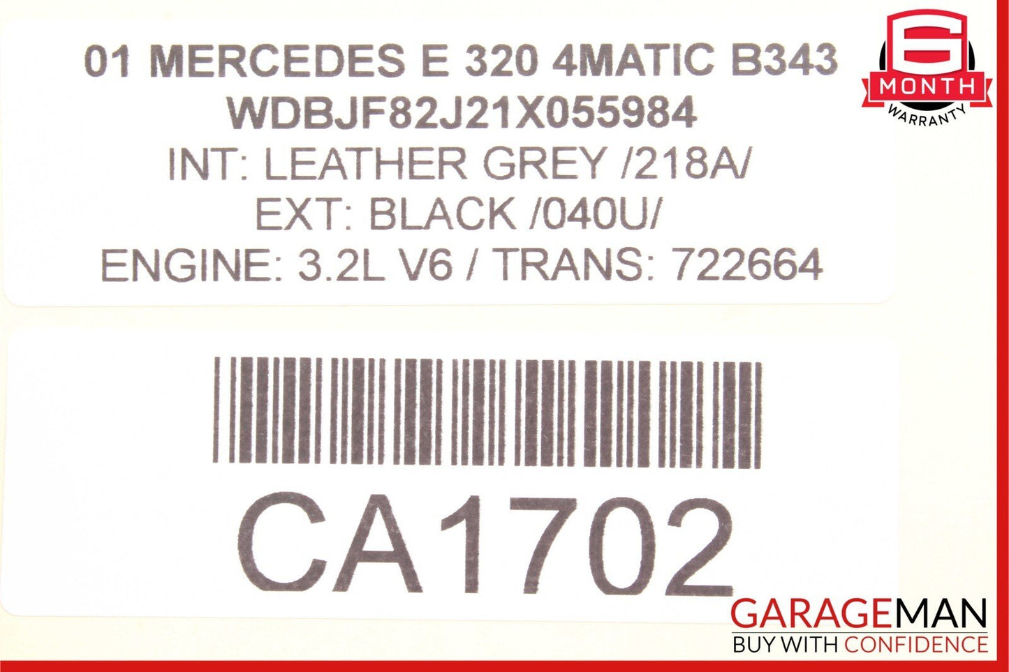 98-03 Mercedes W210 E320 CLK430 Headlight Lamp Range Controller Module