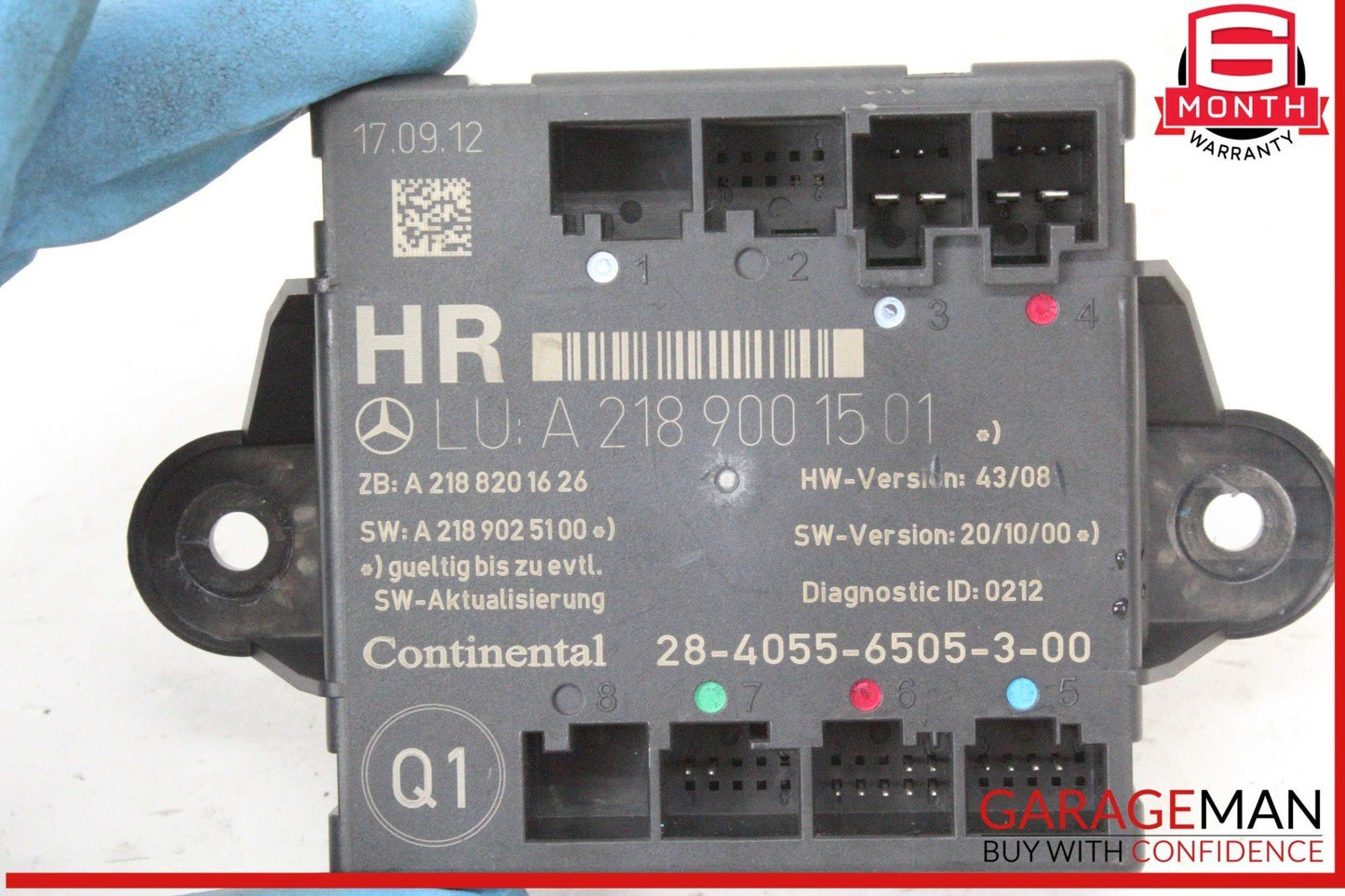 08-18 Mercedes W204 C250 CGI CLS550 Rear Right Side Door Control Module OEM