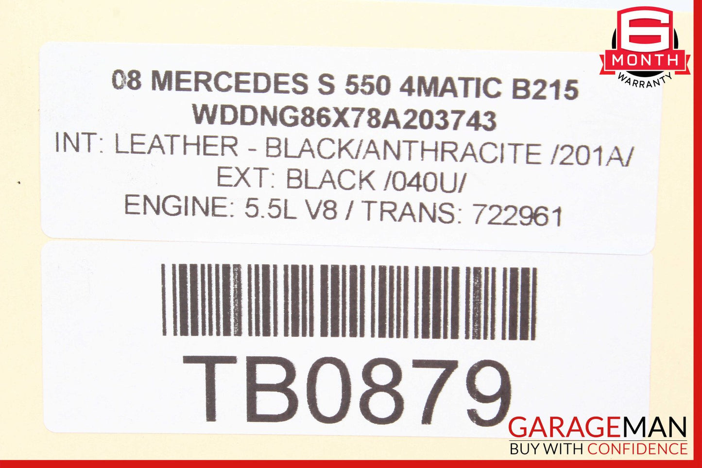 07-13 Mercedes W221 S550 Front Right Side Bumper Reinforcement Bracket OEM