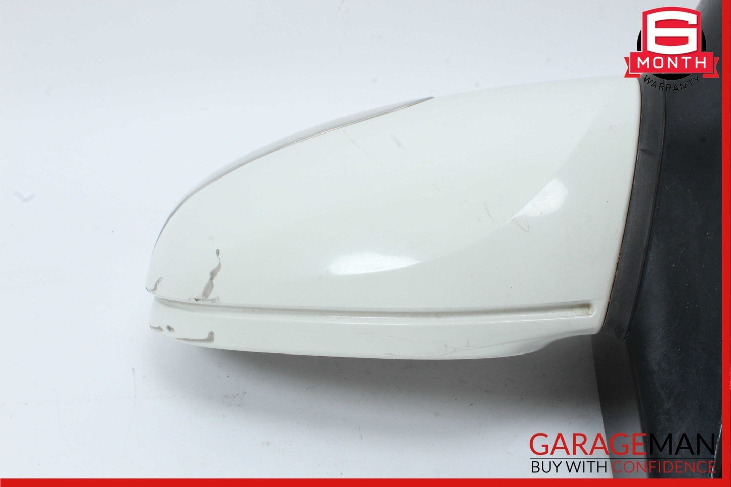 06-10 Mercedes W251 R350 Front Left Side Mirror Door Rear View Calcite White