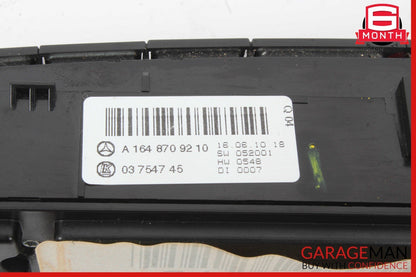 06-12 Mercedes X164 GL450 GL550 ML550 Hazard Control Switch Panel OEM