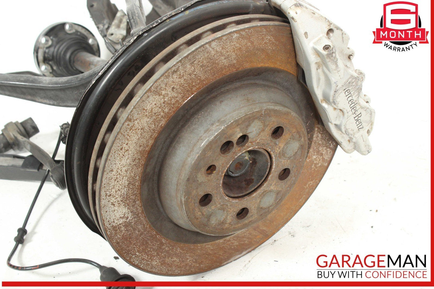 03-06 Mercedes W215 CL600 Rear Right Spindle Knuckle CV Shaft Brake Rotor Assy