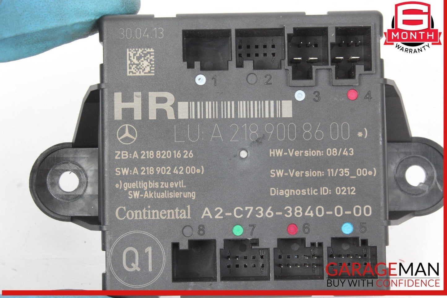 08-18 Mercedes W212 E350 C350 CLS550 Rear Right Side Door Control Module Unit