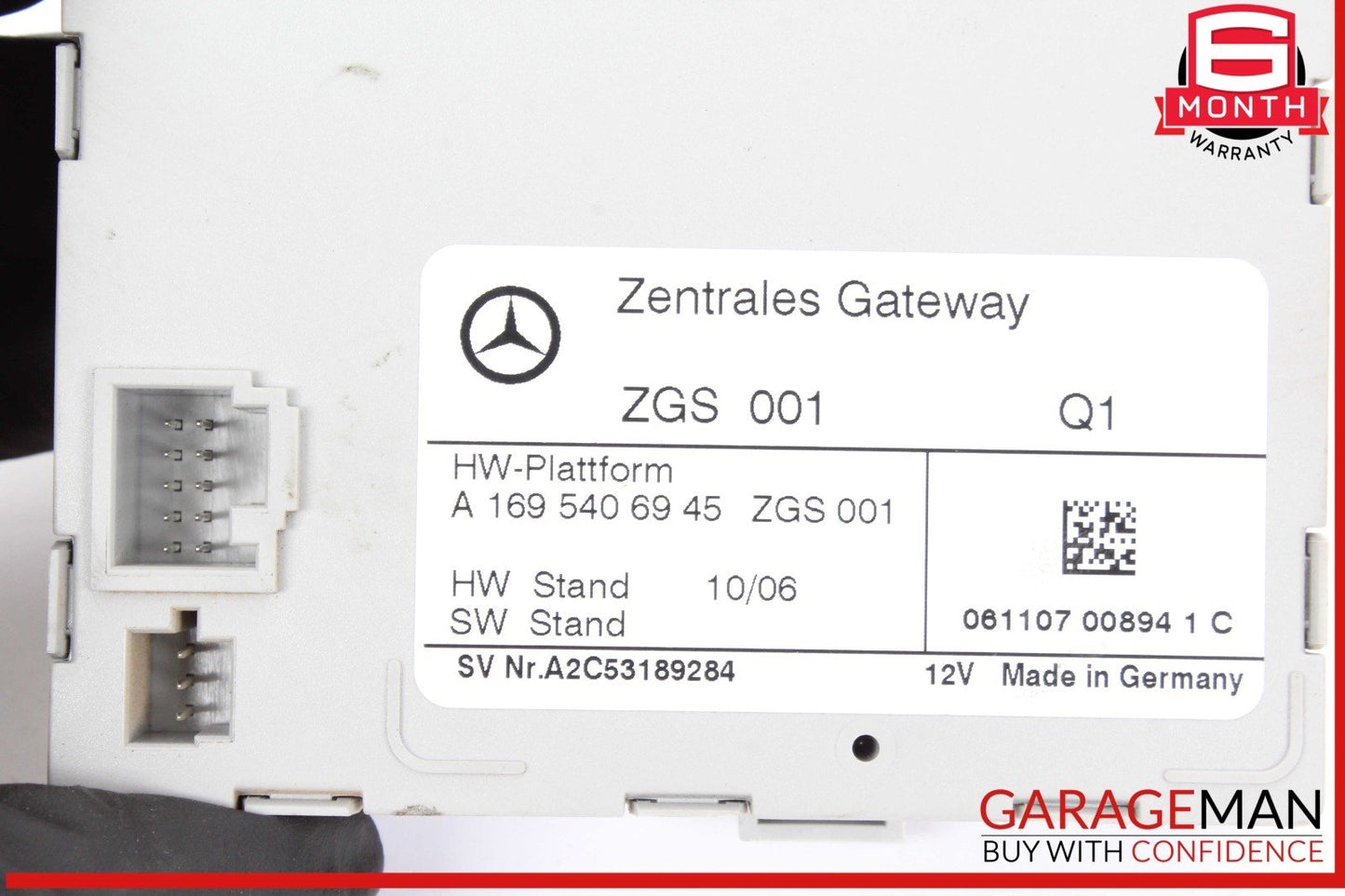 03-11 Mercedes R230 SL500 SLK350 Central Gateway Control Module 2204451900 OEM