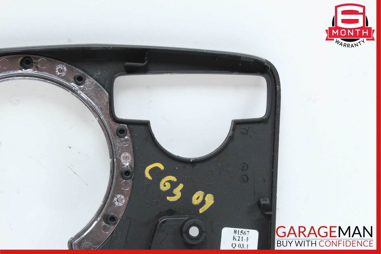08-14 Mercedes W204 C63 AMG Center Console Cup Holder Cupholder Trim Cover OEM