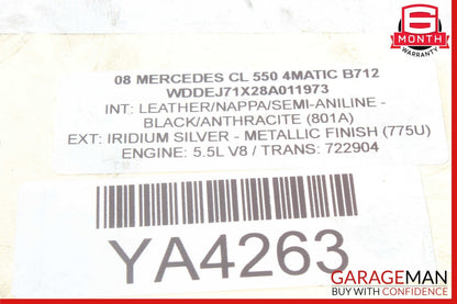 07-14 Mercedes S350 S550 CL550 Rear Right Side Thrust Arm Lower Control Arm