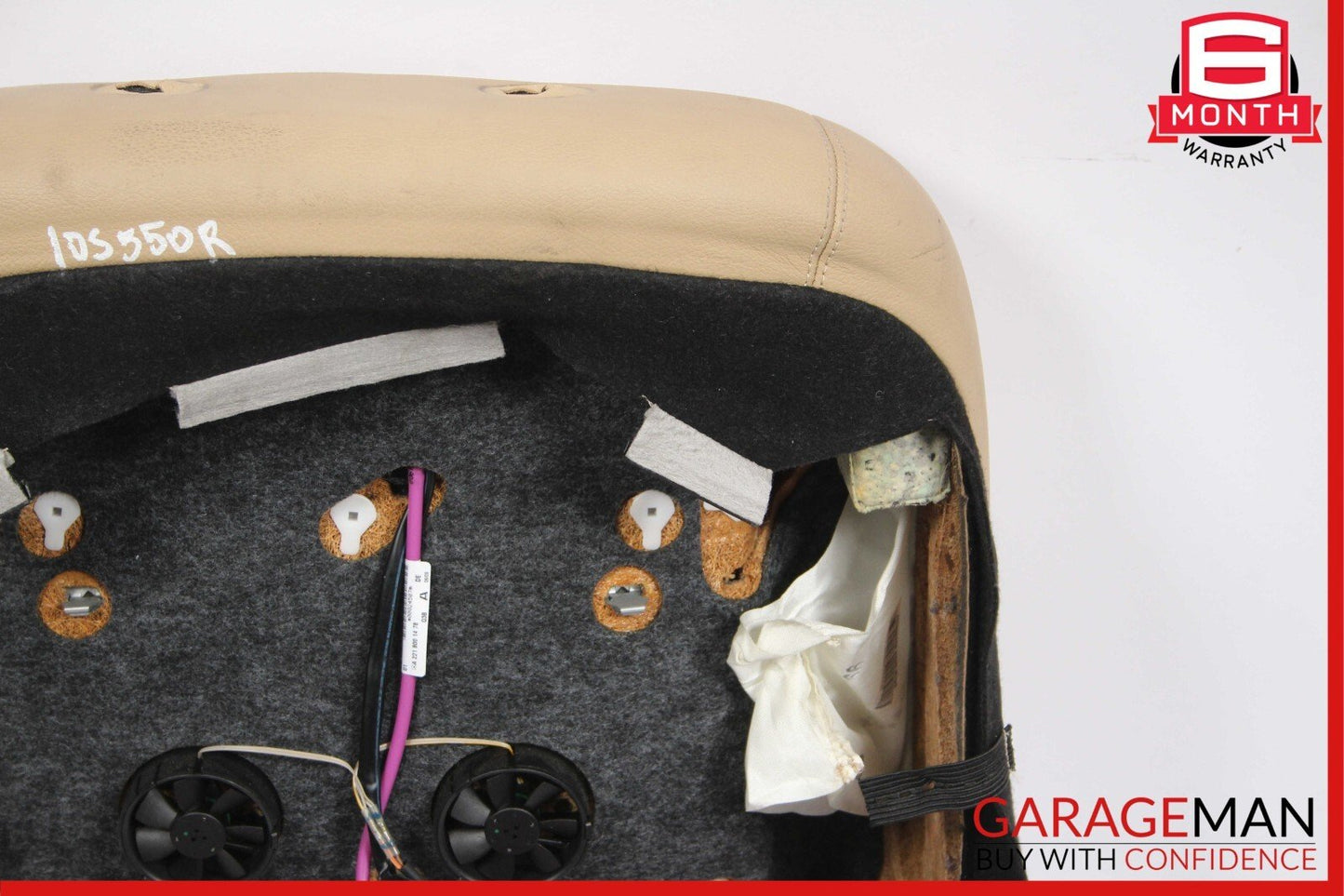 10-13 Mercedes W221 S400 S450 S550 Front Right Side Top Upper Seat Cushion Brown