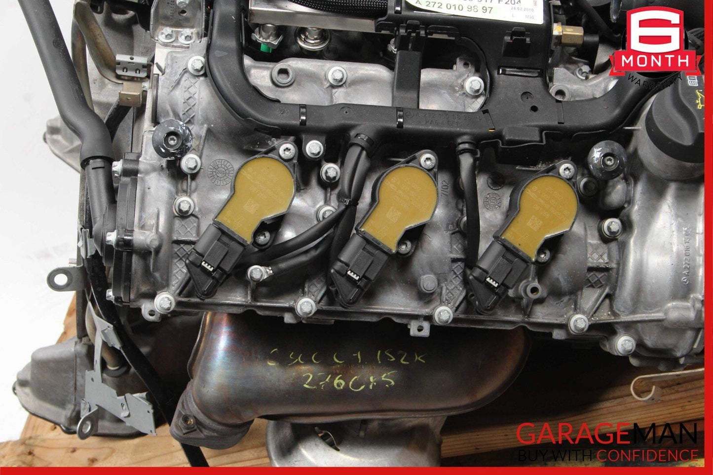 08-11 Mercedes W204 C300 Engine Motor Block Assembly 3.0L V6 M272 RWD OEM 152k