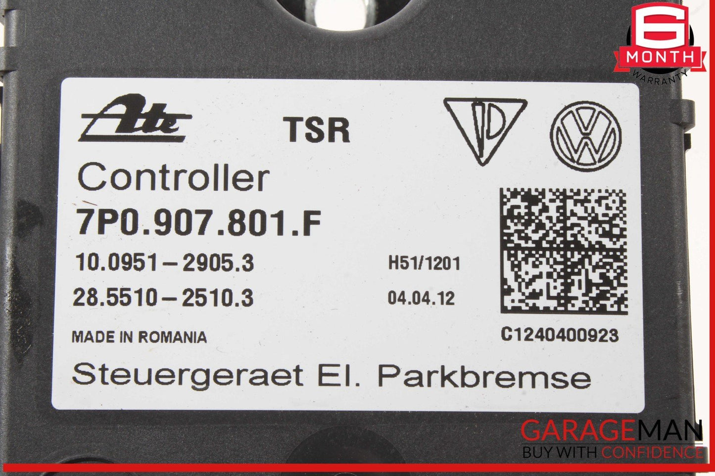 11-18 Porsche Cayenne 958 Electronic Parking Brake Control Module 7P0907801F OEM
