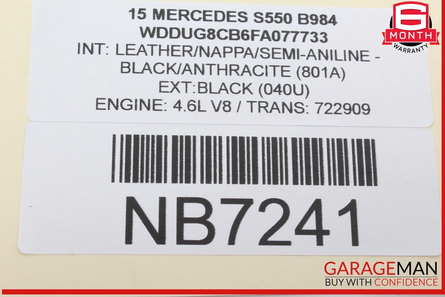 14-20 Mercedes W222 S550 S600 S63 Parking Brake Release Handle 2229050106 OEM