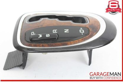 00-06 Mercedes W220 S55 AMG Gear Shifter Bezel Trim Indicator Wood OEM