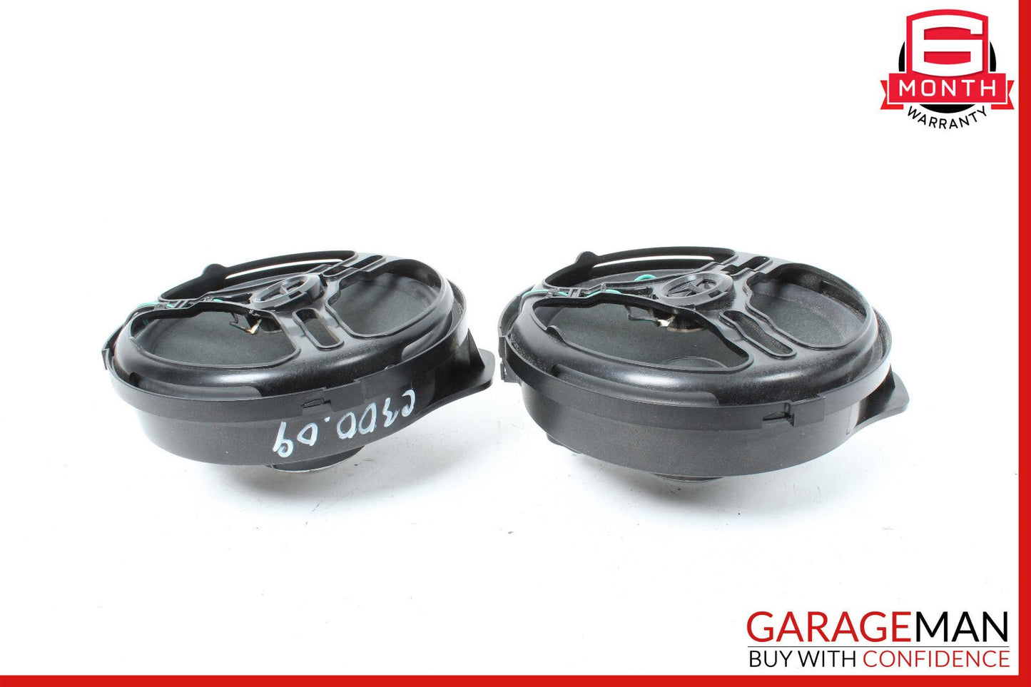08-15 Mercedes W204 C300 Rear Right & Left Door Sound Speakers Set of 2 OEM