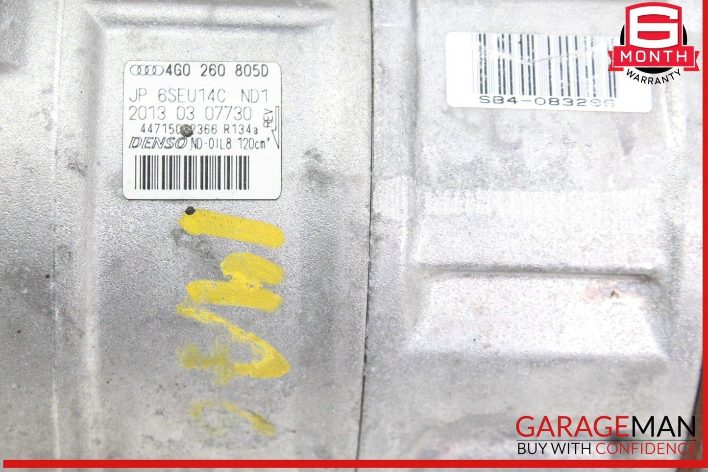 12-17 Audi A6 A4 AC A/C Air Conditioning Compressor Denso 4G0260805D OEM