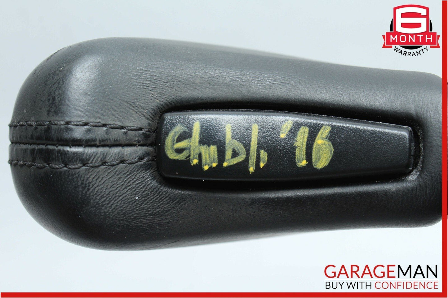 14-17 Maserati Ghibli Floor Gear Shift Shifter Knob Leather Black OEM