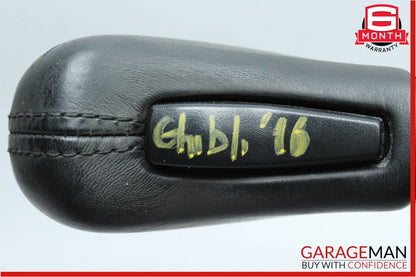 14-17 Maserati Ghibli Floor Gear Shift Shifter Knob Leather Black OEM