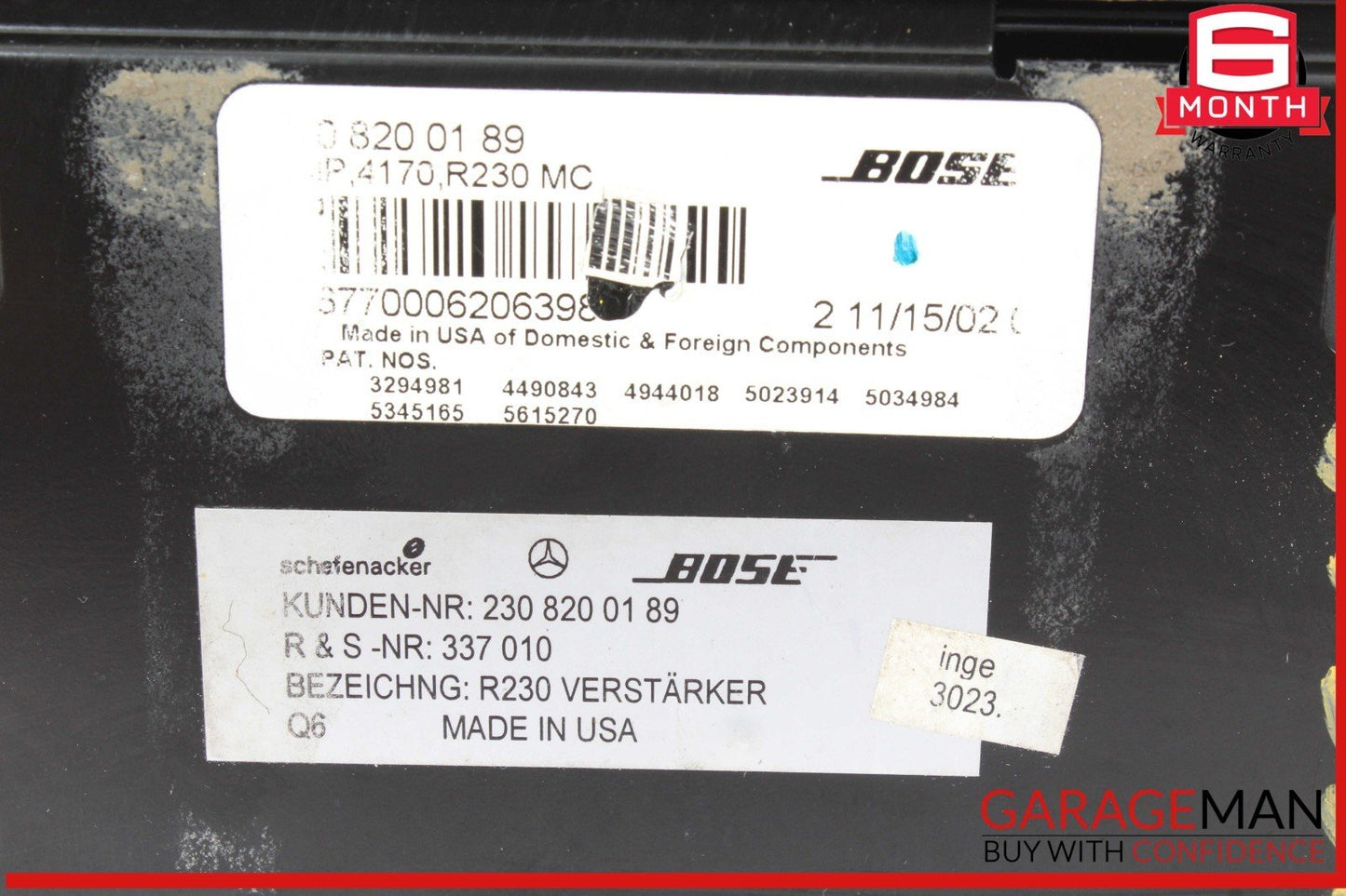 Unknown 2308200189/ A2308200189/ A 230 820 01 89 0189 OEM
