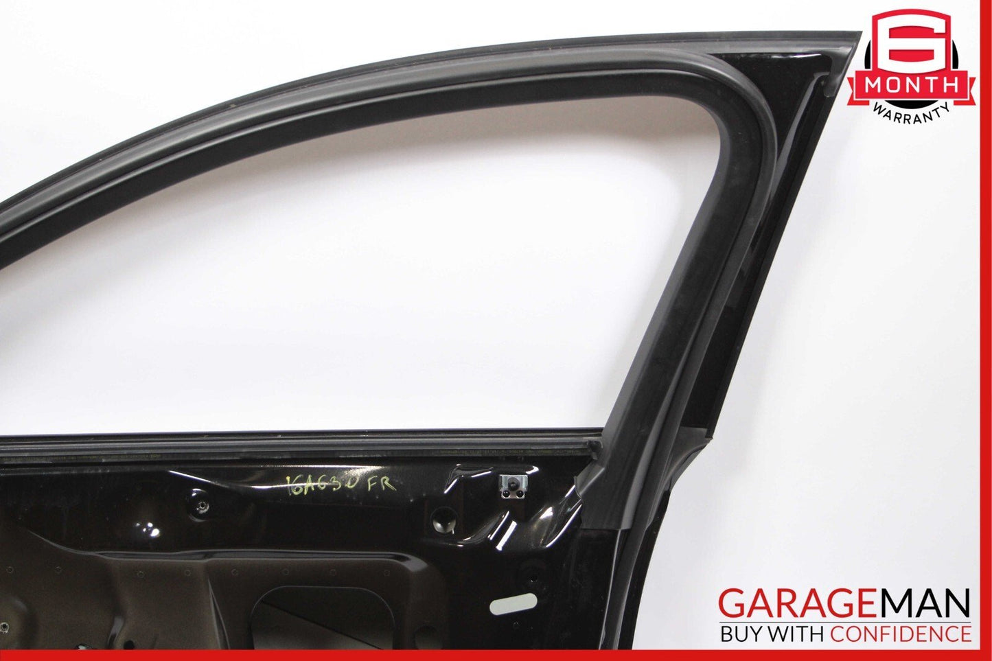12-18 Audi A6 Front Right Passenger Side Exterior Door Shell Frame Panel Black