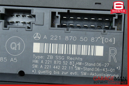 07-13 Mercedes W221 S63 AMG Front Right Passenger Side Seat Controller Module