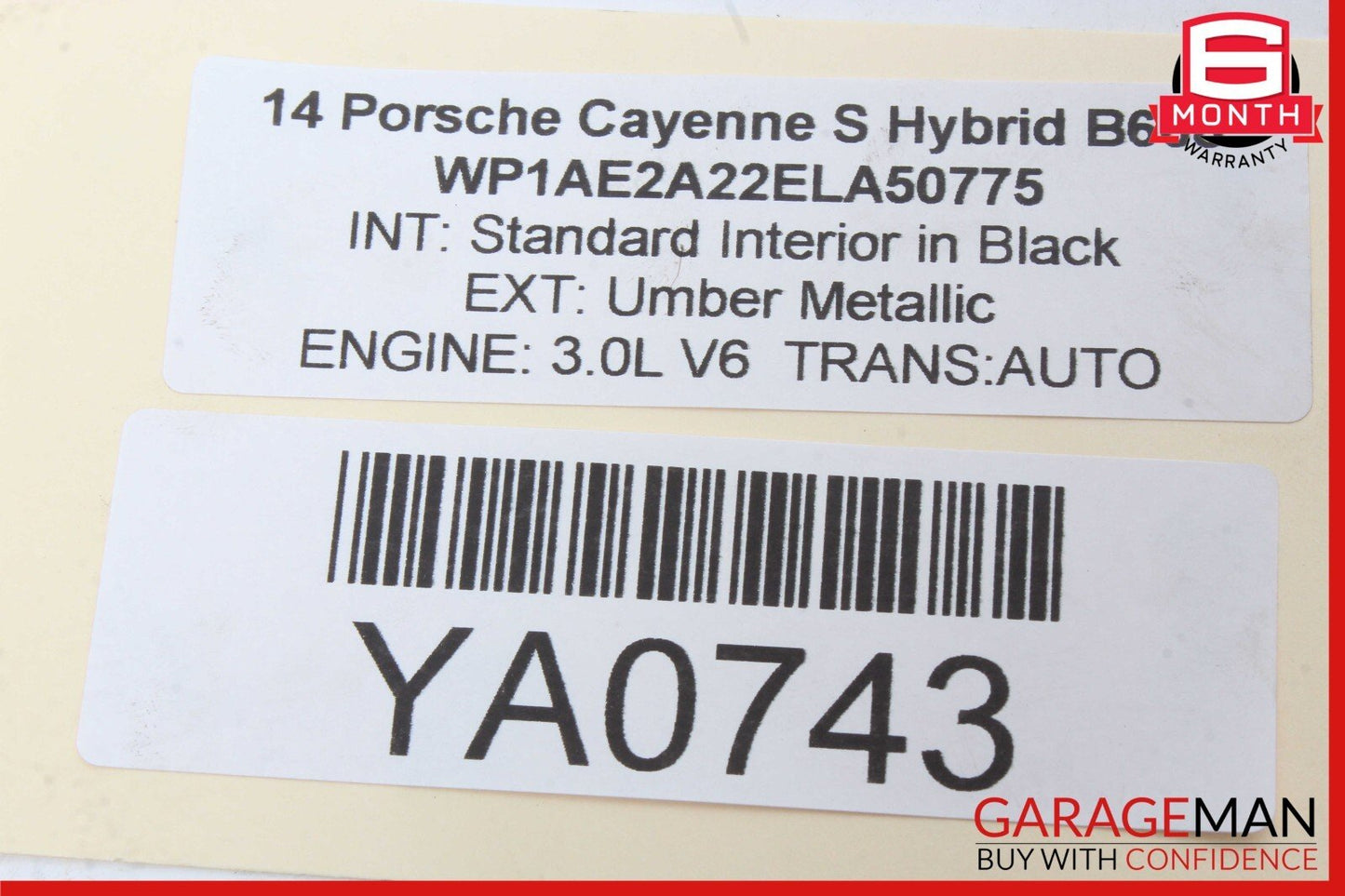 11-18 Porsche Cayenne 958 S Rear Side Suspension Upper Forward Control Arm OEM