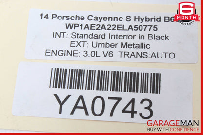 11-18 Porsche Cayenne 958 S Rear Side Suspension Upper Forward Control Arm OEM