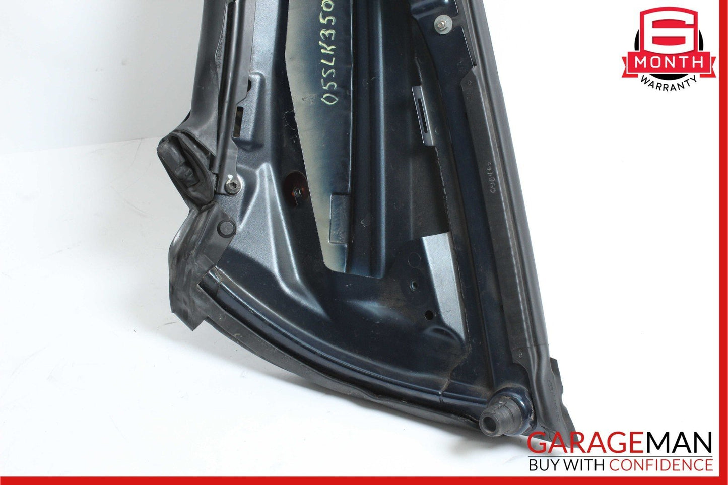 05-11 Mercedes R171 SLK350 Rear Right Side Window Roof C Pillar Panel Blue