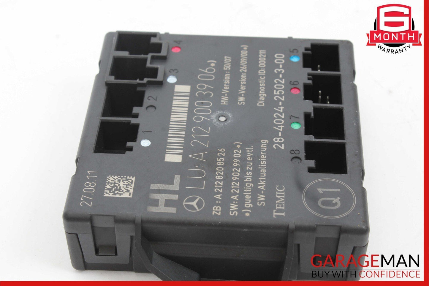 08-18 Mercedes W204 C250 GLK350 E350 CLS550 Rear Left Side Door Control Module
