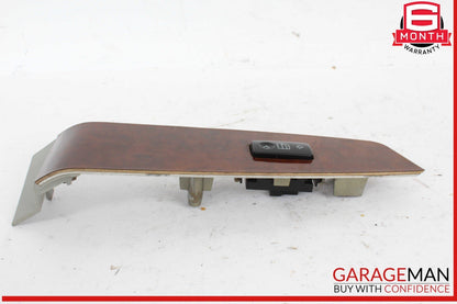 03-06 Mercedes W220 S500 Front Right Side Door Window Switch Trim Bezel Wood