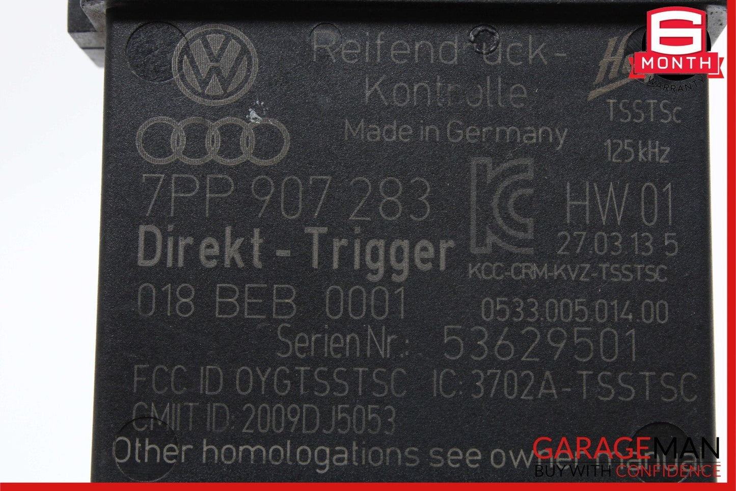 11-17 Porsche Cayenne 958 S Tire Pressure Monitoring System Control Module OEM