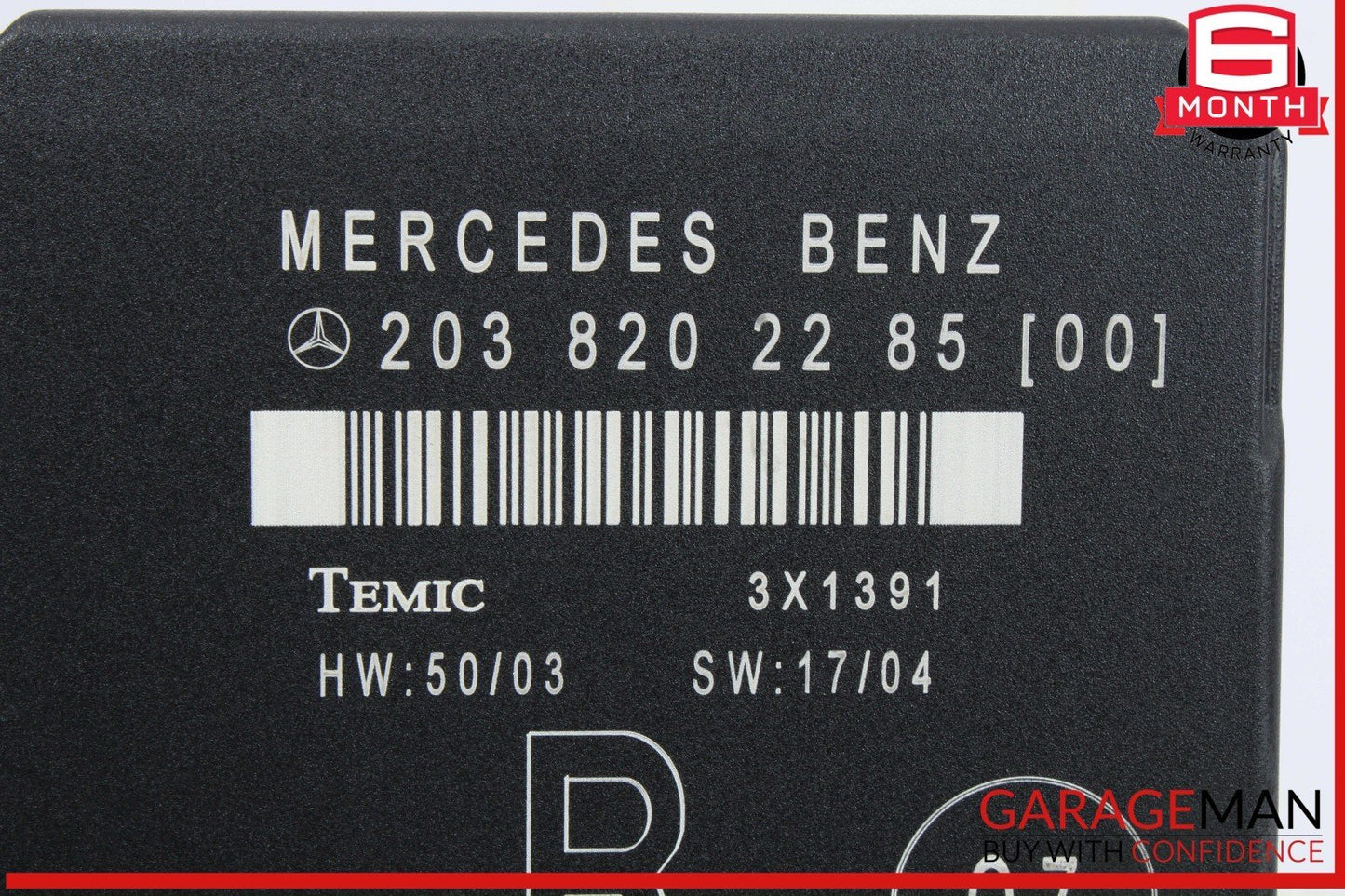 01-07 Mercedes W203 C230 C350 Rear Right Side Door Control Module 2038202285 OEM