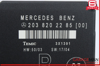 01-07 Mercedes W203 C230 C350 Rear Right Side Door Control Module 2038202285 OEM