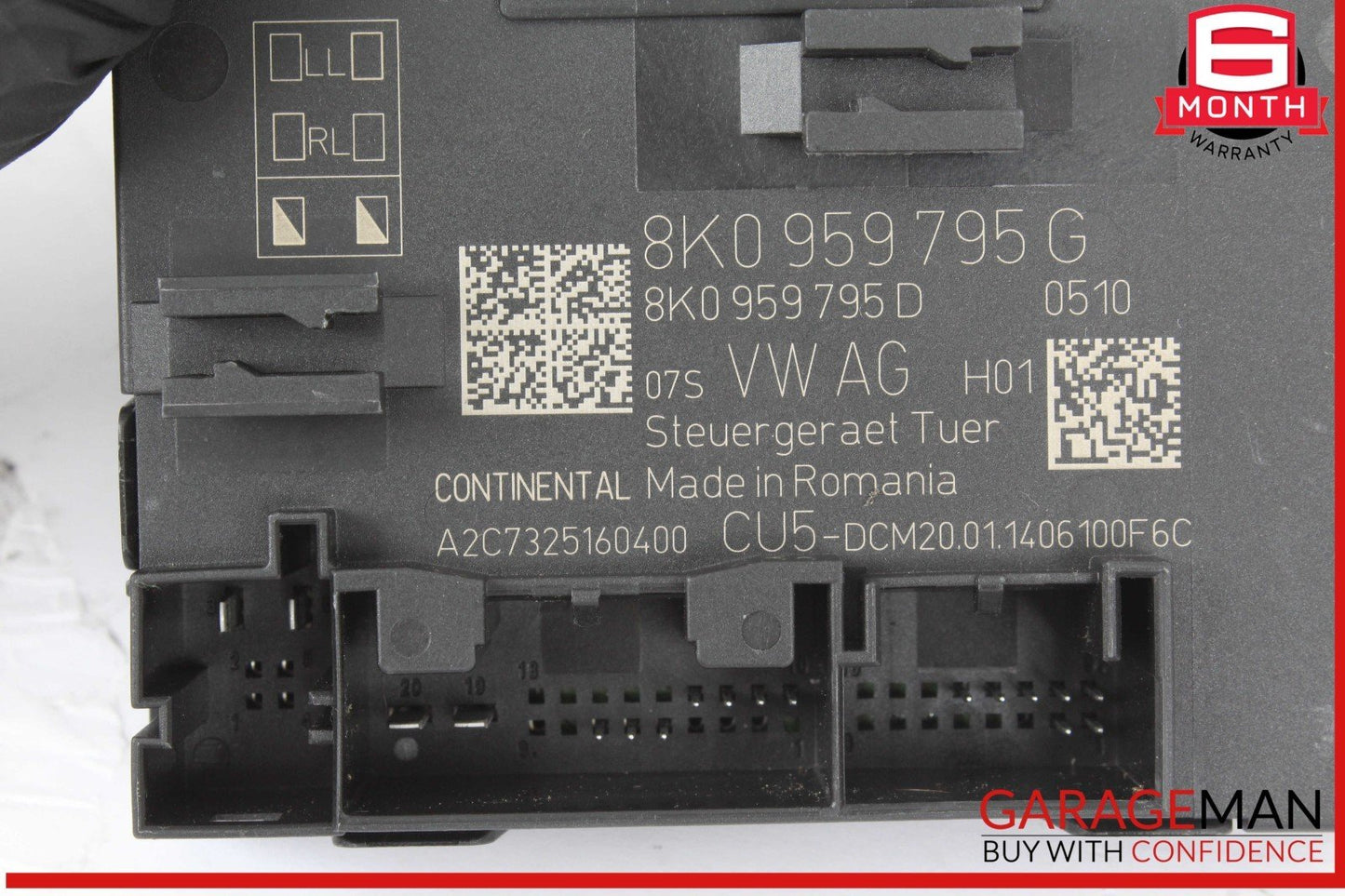 13-17 Audi SQ5 Q5 Rear Left Driver Side Door Control Module Unit 8K0959795G OEM