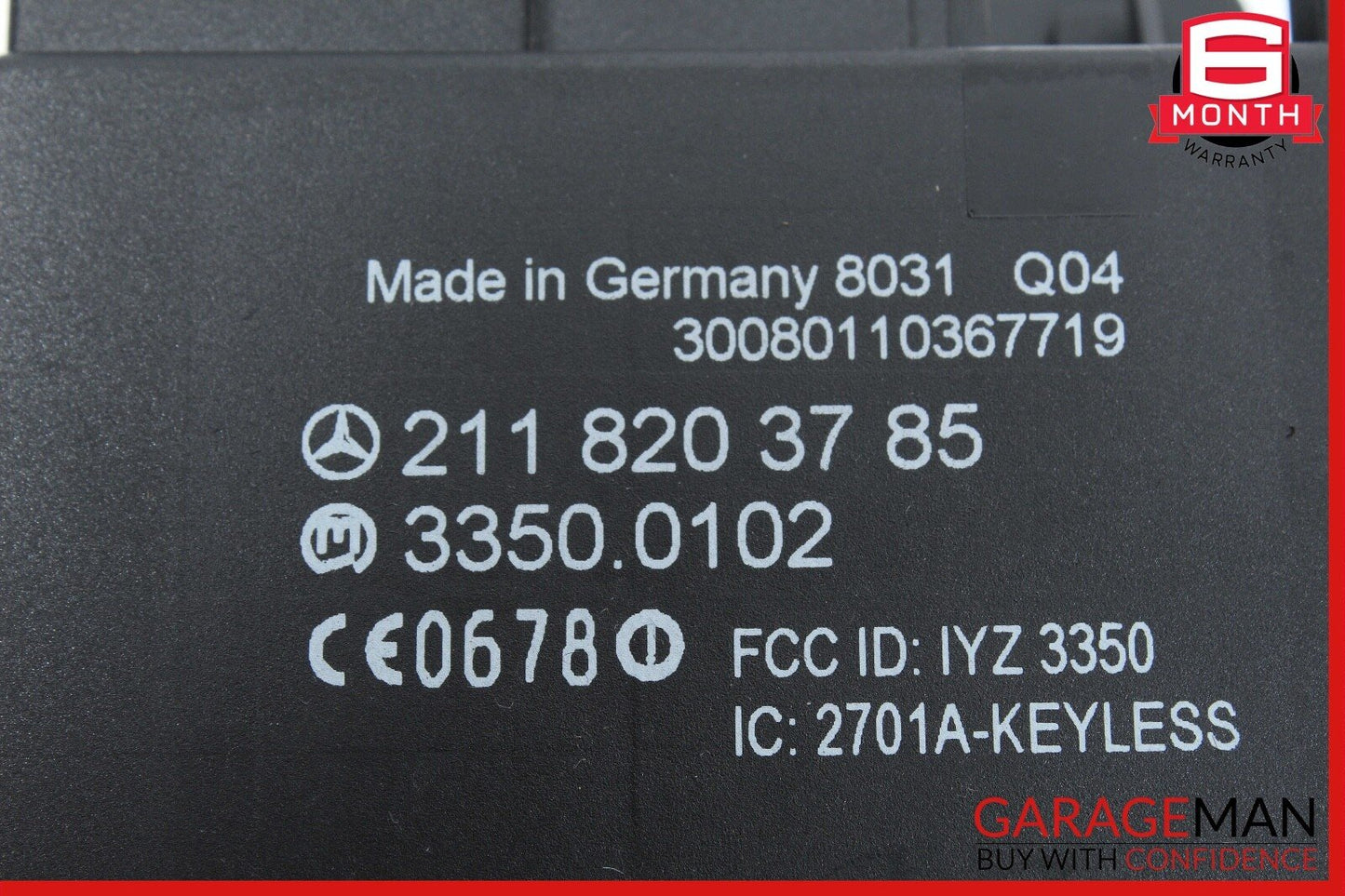 03-09 Mercedes W211 E63 AMG CLS550 Rear Door Keyless Go Control Module OEM