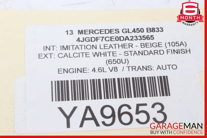 12-19 Mercedes X166 GL350 GL550 Rear Left Side Upper Lateral Control Arm OEM