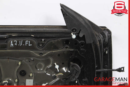 12-18 Audi A7 Front Left Driver Side Door Shell Panel Black OEM