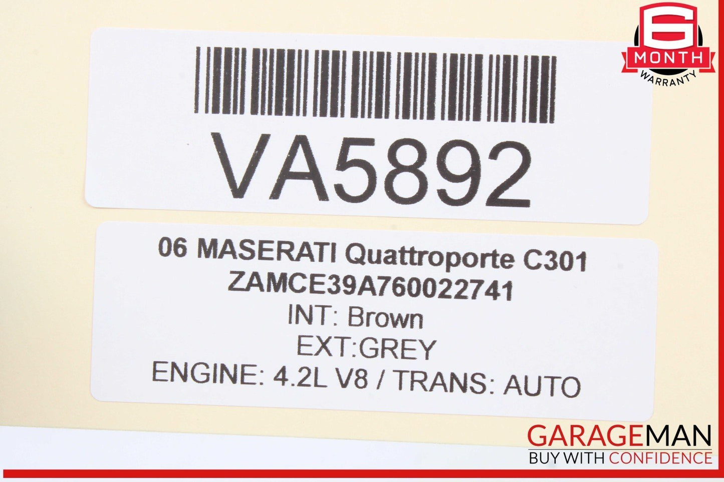 03-08 Maserati Quattroporte M139 Center Dashboard Analog Clock 223737 OEM