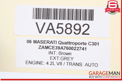 03-08 Maserati Quattroporte M139 Center Dashboard Analog Clock 223737 OEM