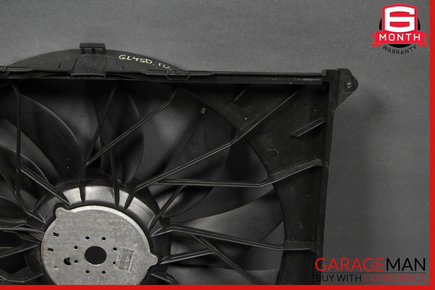 06-12 Mercedes X164 GL450 Engine Motor Radiator Cooling Fan Shroud Assembly OEM