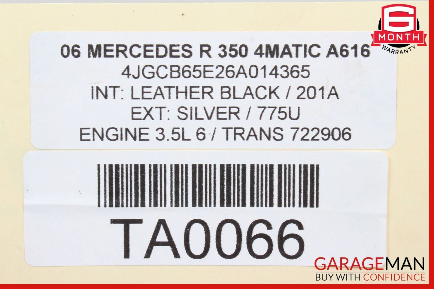 06-11 Mercedes R350 E350 C350 CLS350 Engine Coolant Thermostat Housing OEM