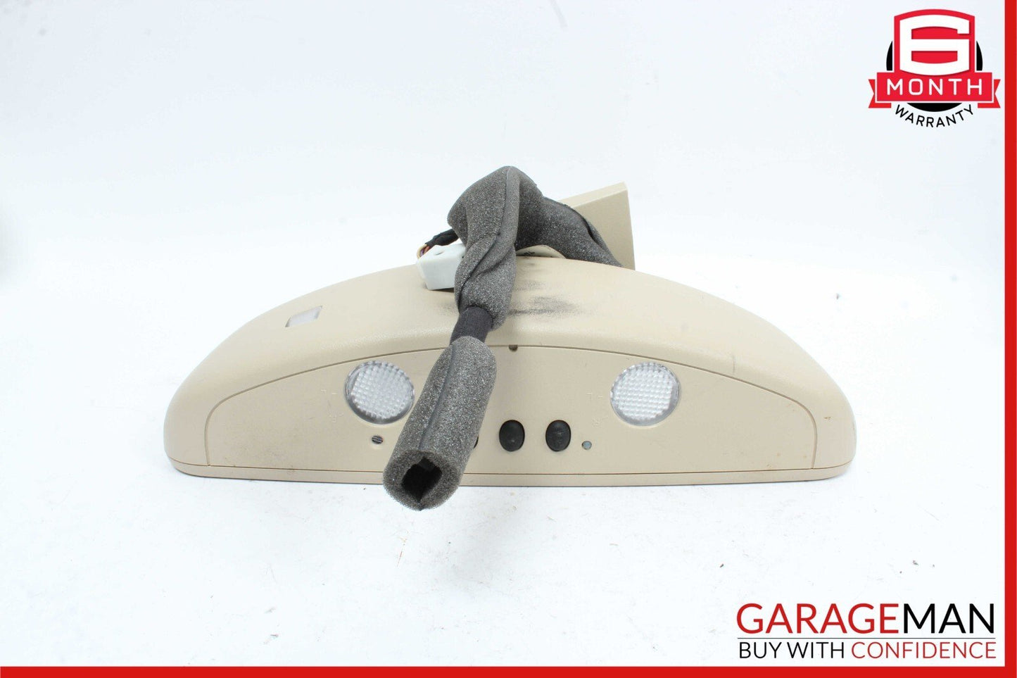 08-14 Mercedes W204 C250 C300 C63 AMG Top Upper Rear View Mirror Assembly Beige