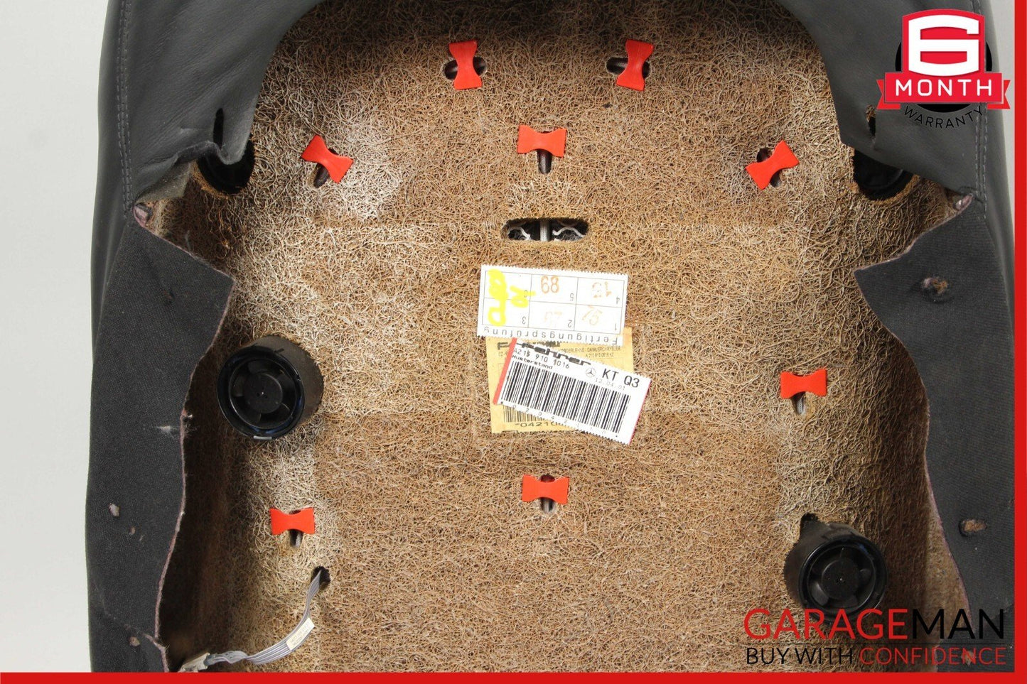 03-06 Mercedes W215 CL500 Front Right Passenger Top Upper Seat Cushion Black OEM