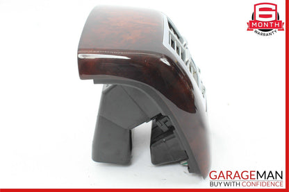 07-13 Mercedes W221 S550 Rear Center Console A/C AC Air Vent Trim Assembly Wood