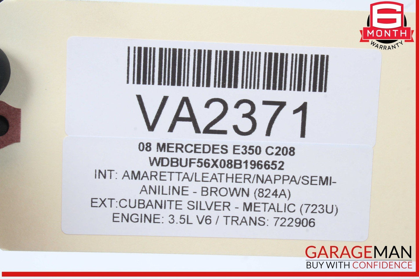 01-11 Mercedes W211 E350 C240 Trunk Lid Lock Latch Handle 2037500893 OEM