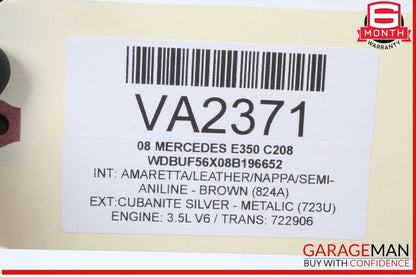 01-11 Mercedes W211 E350 C240 Trunk Lid Lock Latch Handle 2037500893 OEM