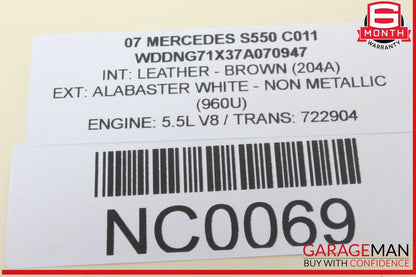 07-14 Mercedes W221 S550 S600 CL550 Headlight Switch Control 2215451004 OEM