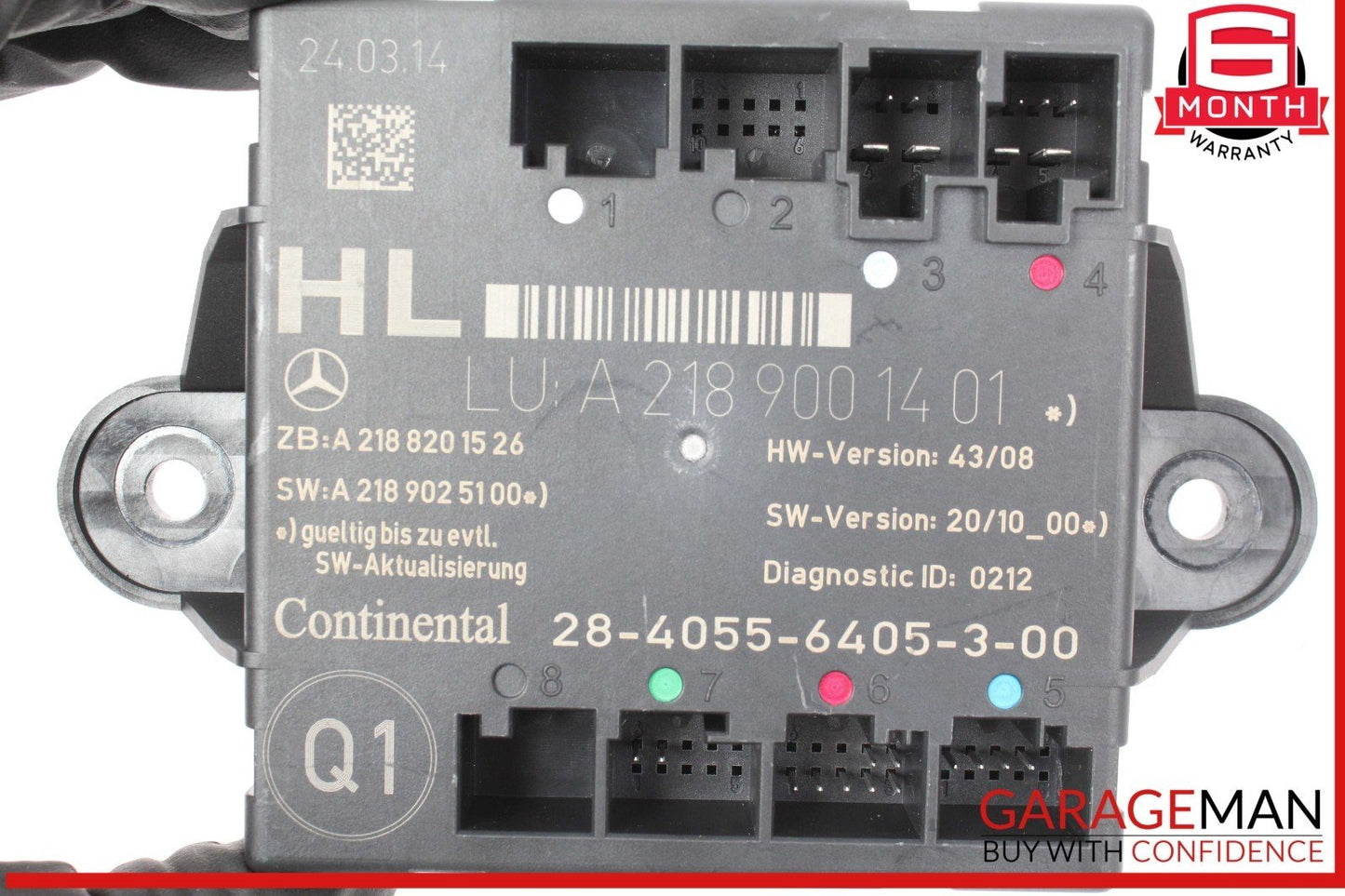 08-18 Mercedes W204 C250 CGI Rear Left Side Door Control Module Unit OEM