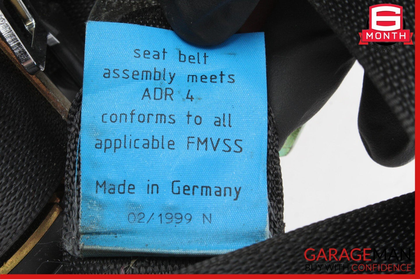 94-00 Mercedes W202 C230 Rear Right Side Seat Belt Retractor Black OEM