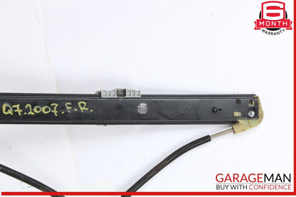 07-15 Audi Q7 Front Right Passenger Side Window Regulator 4L0837462A OEM