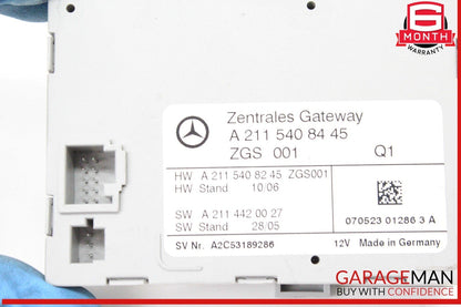 03-11 Mercedes-Benz E350 Central Gateway Control Module Unit 2115408445 Genuine
