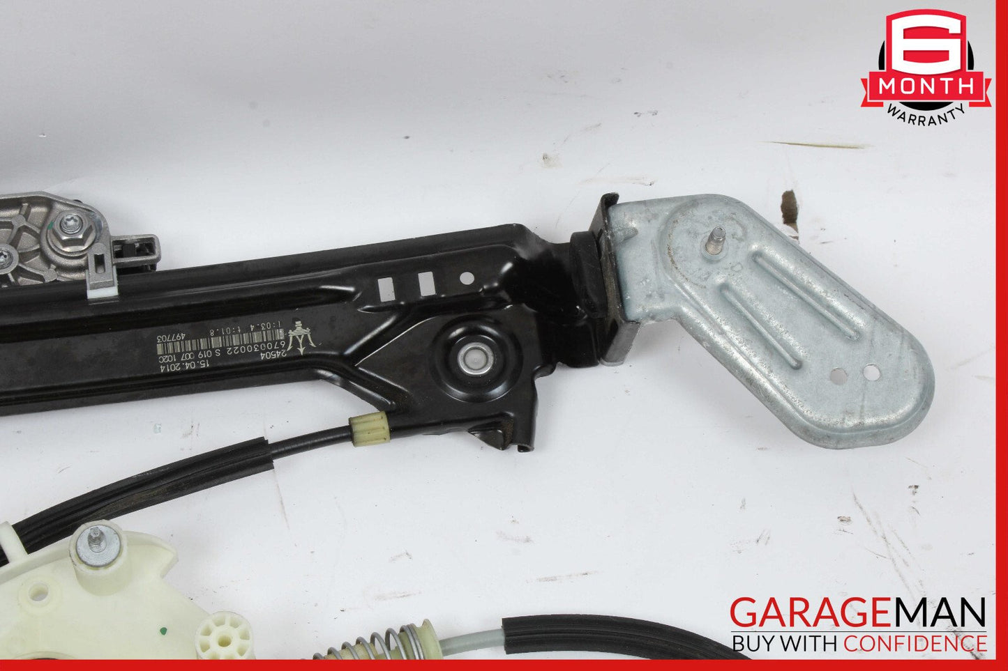 14-17 Maserati Ghibli Rear Right Door Window Regulator w/o Motor OEM