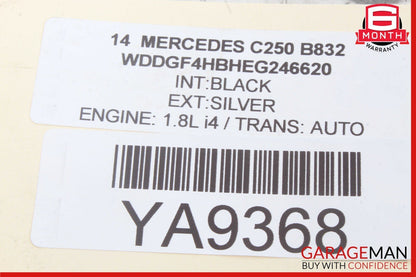 08-14 Mercedes W204 C250 C300 Front Right Side Curved Wishbone Control Arm OEM